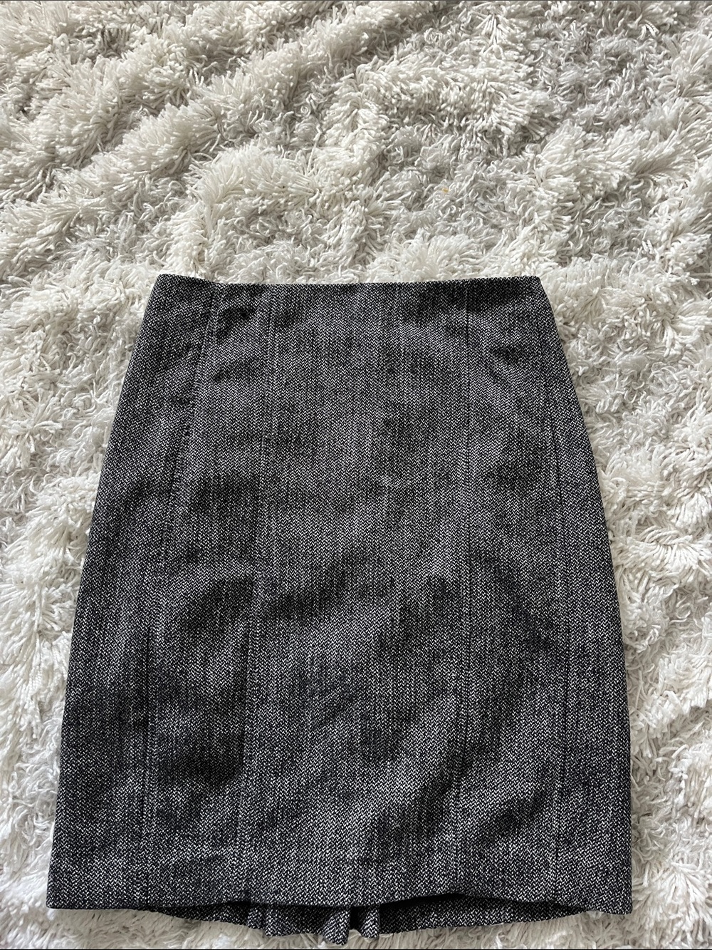 Express Gray Tweed Pencil Skirt